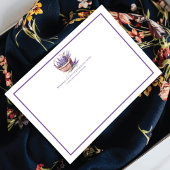 Moderne Waterverf Bloemenwinkel Lavendel Notitiekaartje