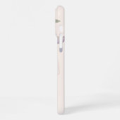 Moderne Waterverf Bloemige Stijlvolle Roze Strik S iPhone Hoesje (Linkerkant)