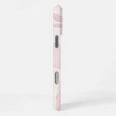 Moderne Waterverf Bloemige Stijlvolle Roze Strik S iPhone Hoesje (Rechterkant)