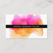 Moderne Waterverf Blot | Benoemingskaart Afsprakenkaartje (Voorkant)