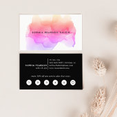 Moderne Waterverf Blot Klantenkaartje