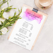 Moderne Waterverf Blot | Prijzen en diensten Flyer