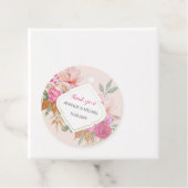 Moderne Waterverf Boho bloemstuk Bedankjes Labels (In situ)