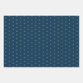 Moderne Waterverf Boho Blue Flural Handbeschilderd Inpakpapier Vel (Voorkant 3)