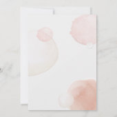 Moderne Waterverf Boho Bubble Gouden Kruis Doop Kaart (Achterkant)