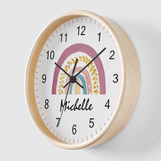 Moderne Waterverf Boho Rainbow Custom Meisjes Scha (Hoek)