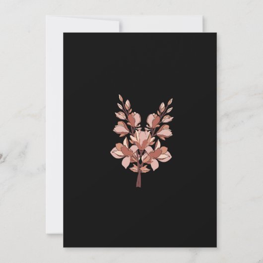 Moderne Waterverf boho Wedding Uitnodiging (Achterkant)