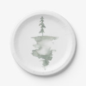 Moderne Waterverf Bord pineboompapier (Voorkant)