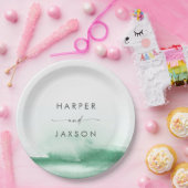 Moderne Waterverf | Bord van groenboek over de slu (Feest)