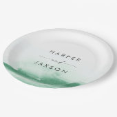 Moderne Waterverf | Bord van groenboek over de slu (Gekanteld)