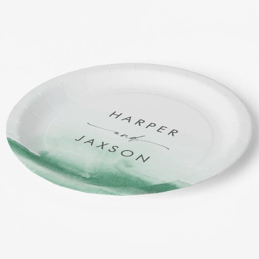 Moderne Waterverf | Bord van groenboek over de slu (Gekanteld)