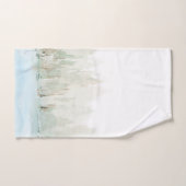 Moderne Waterverf Boslandschap Bad Handdoek Set (Handdoek)
