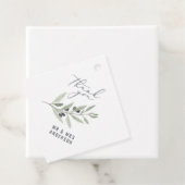 Moderne waterverf botanische bruiloft voor olijfbo bedankjes labels (In situ)