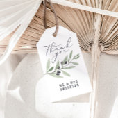 Moderne waterverf botanische bruiloft voor olijfbo bedankjes labels