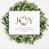 Moderne waterverf botanische feestdag feestdagenkaart