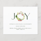 Moderne waterverf botanische feestdag flyer (Achterkant)