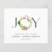 Moderne waterverf botanische feestdag flyer (Voorkant)