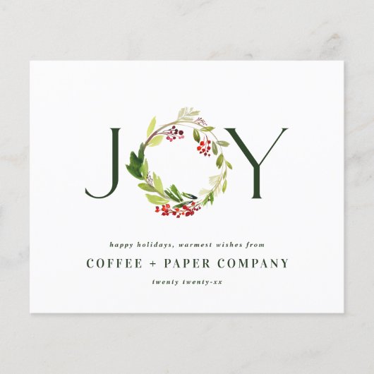 Moderne waterverf botanische feestdag flyer (Voorkant)