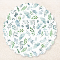 Moderne Waterverf botanische groen Eucalyptus