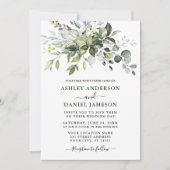 Moderne Waterverf botanische groen-weddenschap gro Kaart (Voorkant)