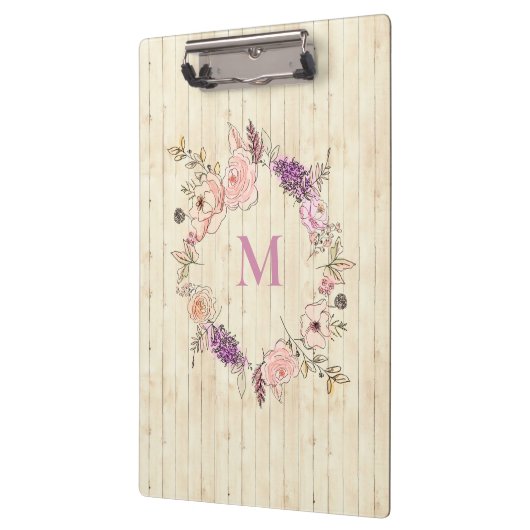 Moderne Waterverf botanische houtskool Klembord (Links)