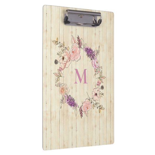 Moderne Waterverf botanische houtskool Klembord (Rechts)