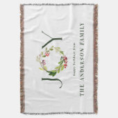 Moderne waterverf botanische vreugde deken (Voorkant Verticaal)