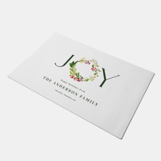 Moderne waterverf botanische vreugde deurmat (Schuin)