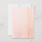 Moderne Waterverf Bruidsdouche Uitnodiging roze (Achterkant)