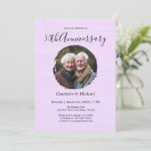 Moderne Waterverf Bruiloft Jubileum PR Foto Kaart (Staand voorkant)