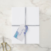 Moderne Waterverf bruiloft voor Label met cadeau Cadeaulabel (Met Touw)