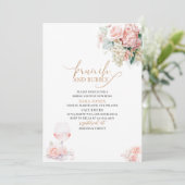 Moderne Waterverf Brunch en Bubbly Vrijgezellenfee Kaart (Staand voorkant)