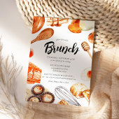 Moderne Waterverf Brunchfeest Kaart