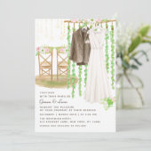 Moderne Waterverf buitenshuis Kaart (Staand voorkant)