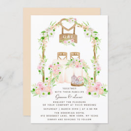 Moderne Waterverf buitenshuis Kaart