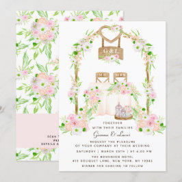 Moderne Waterverf buitenshuis Kaart