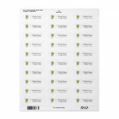 Moderne Waterverf Cactus Cacti Desert Succulent Etiket (Full Sheet)