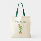 Moderne waterverf cactus cactussen woestijn vetpla tote bag (Achterkant)