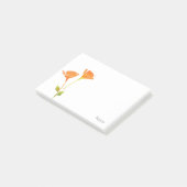 Moderne Waterverf California Poppies Post-it® Notes (Schuin)