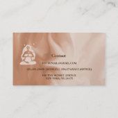 Moderne Waterverf Celestial Yoga Studio Visitekaartje (Achterkant)