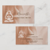 Moderne Waterverf Celestial Yoga Studio Visitekaartje (Voorkant / Achterkant)