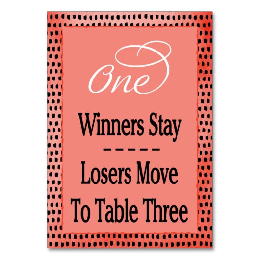 Moderne Waterverf Cherry Red Bunco Tafel Kaart #1 (Voorkant)