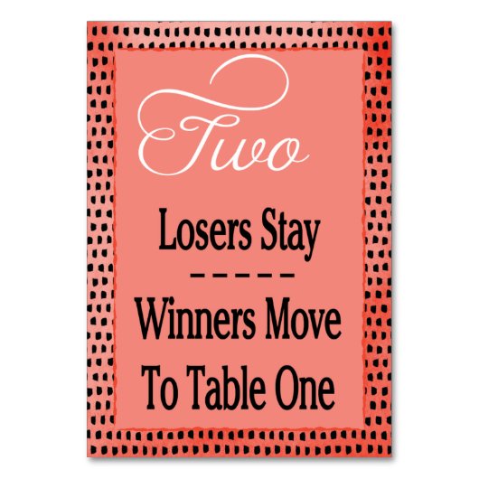 Moderne Waterverf Cherry Red Bunco Tafel Kaart #2 (Voorkant)