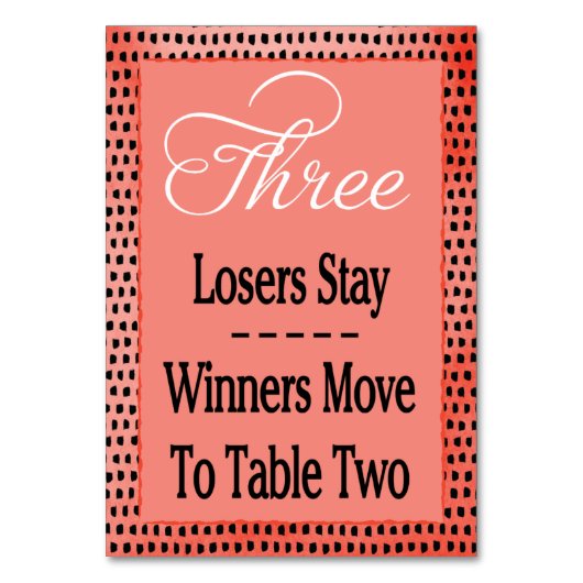 Moderne Waterverf Cherry Red Bunco Tafel Kaart #3 (Voorkant)