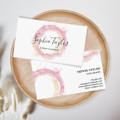 Moderne Waterverf cirkels Abstract Visitekaartje