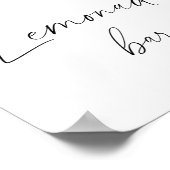 moderne waterverf citroencitrus - limonadebar poster (Hoek)