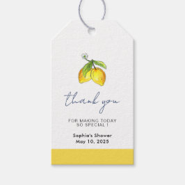 Moderne Waterverf Citroenen Vrijgezellenfeest beda Cadeaulabel