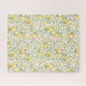 Moderne Waterverf citroenenmotief Citrusvruchten Legpuzzel (Horizontaal)