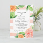 Moderne Waterverf Citrus roenroenzoolpompelmoes Si Kaart (Staand voorkant)