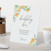 moderne waterverf citrus - staafstang reclamebord met voetstuk (Insitu)